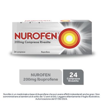 Nurofen 200 mg Ibuprofene Antidolorifico 24 Compresse Rivestite