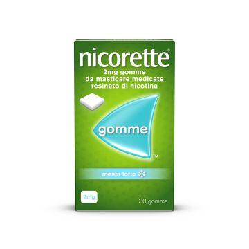 Nicorette 2 mg Gomme da Masticare Menta Forte 30 Gomme