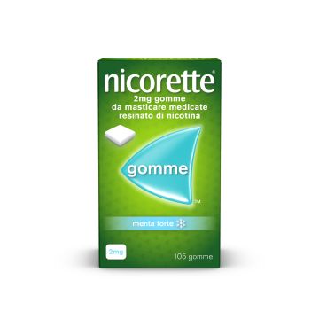 Nicorette Gomme 2 mg Nicotina Menta 105 Gomme Masticabili