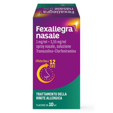 Fexallegra Antistaminico, Allergie, Decongestionante per i Sintomi della Rinite Allergica, Formato da 10 ML