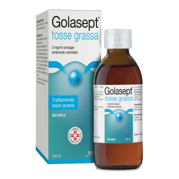 Golasept tosse grassa 3 mg/ ml sciroppo Golasept tosse grassa 3 mg/ ml sciroppo