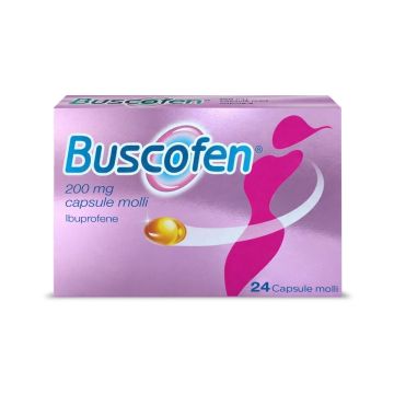 Buscofen 200 mg Ibuprofene Analgesico 24 Capsule Molli