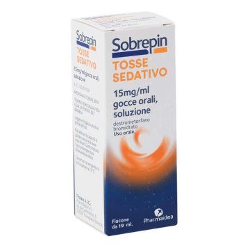 Sobrepin tosse sedativo 15 mg/ml gocce orali soluzione  destrometorfano bromidrato