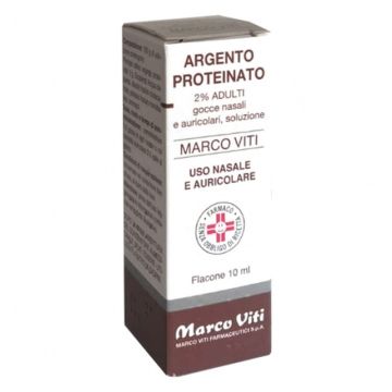 Argento Proteinato Marco Viti 2% Adulti Decongestionante Gocce 10 ml Argento Proteinato Marco Viti 2% Adulti Decongestionante Gocce 10 ml