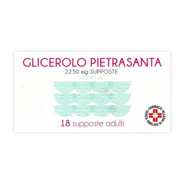 Glicerolo Pietrasanta Adulti 2250 mg 18 Supposte
