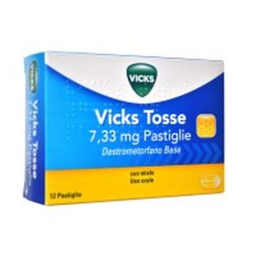 Vicks tosse pastiglie al miele sedativo tosse secca 12 pastiglie