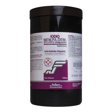 Iodio new.fa.dem. 2% + 10% unguento 