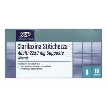 Clarilaxina stitichezza adulti 2250 mg supposte 18 supposte