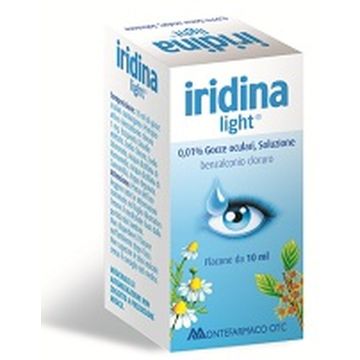 Iridina Light Collirio 0,1ml/ml Benzalconio Cloruro Disinfezione Mucosa Oculare 10 ml