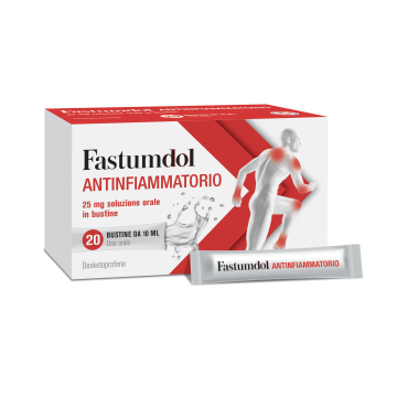 Fastumdol 25mg Antinfiammatorio Dexketoprofene Soluzione Orale 20 Bustine Monodose