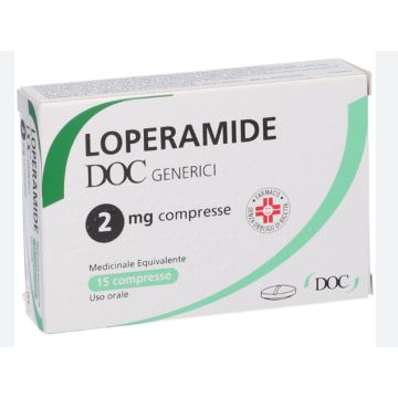 Loperamide Doc Generici 2 mg Diarrea 15 Compresse