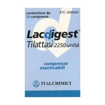 Lacdigest 50 compresse masticabili 2250 u