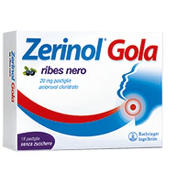 Zerinol Gola Ribes Nero 18 Pastiglie 20mg