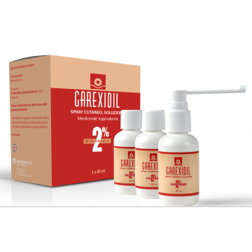 Carexidil 3 flaconcini Soluzione Cutanea 60ml2%