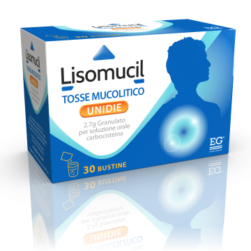 Lisomucil tosse mucolitico unidie 2,7 g granulato per soluzione orale  carbocisteina  medicinale equivalente
