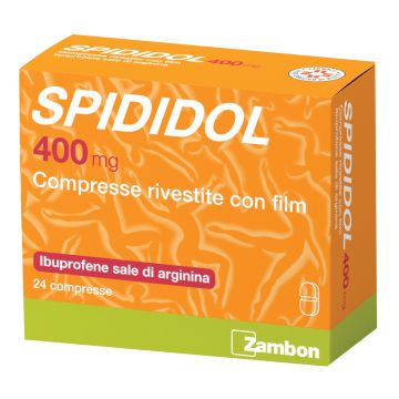 Spididol 400 mg Ibuprofene Sale di Arginina Analgesico 24 Compresse Rivestite