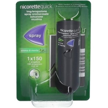 NicoretteQuick Spray per Smettere di Fumare Oromucosale 1 mg Nicotina 1 Flacone