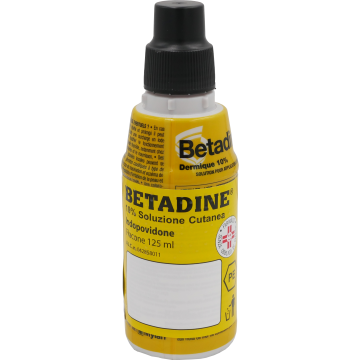 "10% soluzione cutanea"flacone 125 ml"