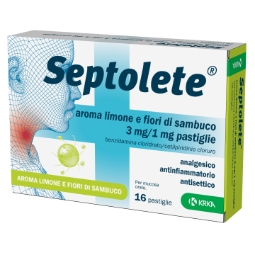 Septolete aroma limone e fiori di sambuco 3 mg/1 mg pastiglie