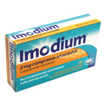 Imodium 2 mg compresse orosolubili  loperamide cloridrato