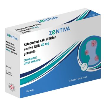 Ketoprofene Sale Di Lisina Zentiva 40 mg 12 Bustine