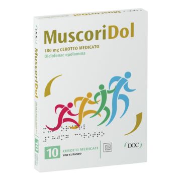 Muscoridol 180 mg cerotto medicato  diclofenac epolamina