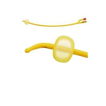 Catetere vescicale a media permanenza tipo foley rusch gold plus per adulto punta tiemann 1 foro laterale diametro ch22 1 pezzo