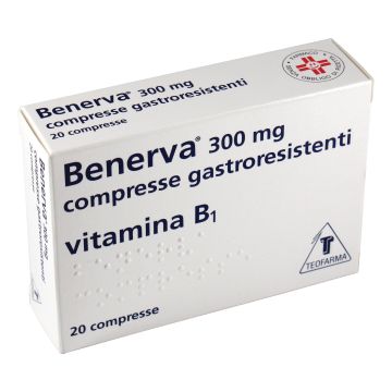 Benerva 300 mg compresse gastroresistenti tiamina cloridrato (vitamina b1)