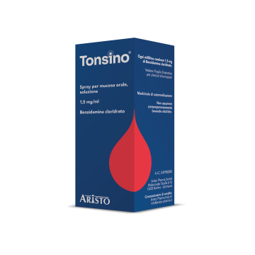 Tonsino 1,5 mg/ml spray per mucosa orale, soluzione  benzidamina cloridrato