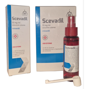 Scevadil, 50 mg/ml, soluzione cutanea  minoxidil