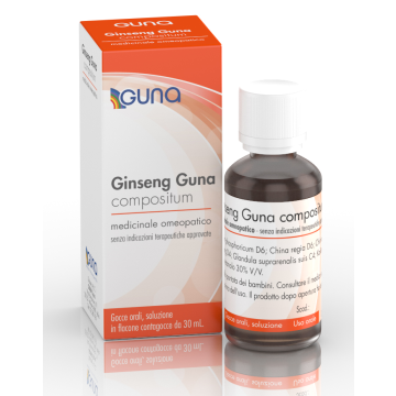 Ginseng guna compositum  gocce orali soluzione  medicinale omeopatico senza indicazioni terapeutiche approvate