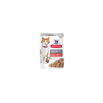 Hill'S Feline Young Adult Sterilised Salmon Busta 85 Gr