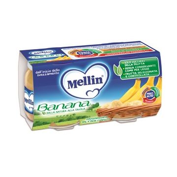 Mellin omog banana 2x100g