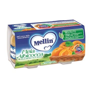 Mellin omog mela/albic 2x100g