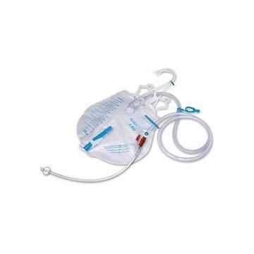 Kit per cateterismo vescicale con catetere profilcath in silicone silkomed a permanenza diametro ch16 preconnesso con sistema di drenaggio con kit di posizionamento