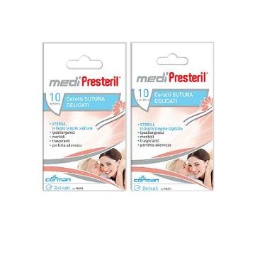 Cerotto Per Sutura Medipresteril Delicati Tessuto Non Tessuto 6,4 X108 Mm 10 Pezzi