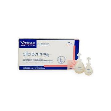 Virbac Allerderm Spot On Pipette per Dermatosi 6 Pipette Cane - Gatto 4 ml