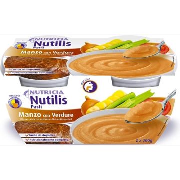 Nutilis Pasti Manzo/Verdure 2x300 - Alimento nutrizionale completo