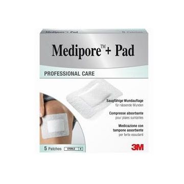 Medipore+pad Med. 5x 7cm 5pezzi3m