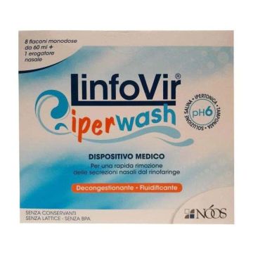 Linfovir Iperwash Soluzione Salina Ipertonica 8x60 ml