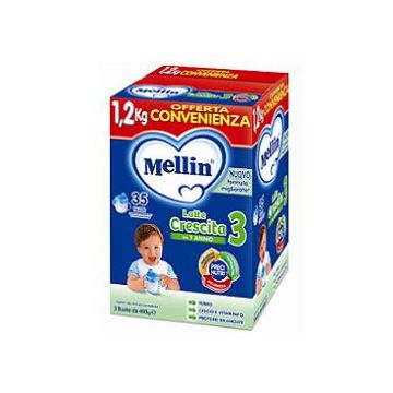 Mellin latte crescita 3 1,2kg