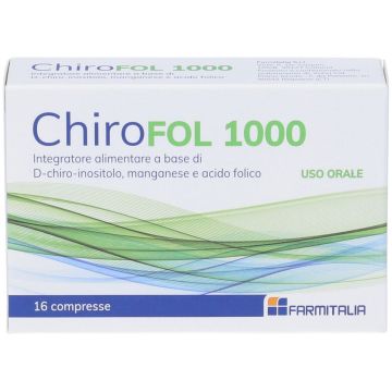 Chirofol 1000 Integratore di Acido Folico Donna 16 Compresse