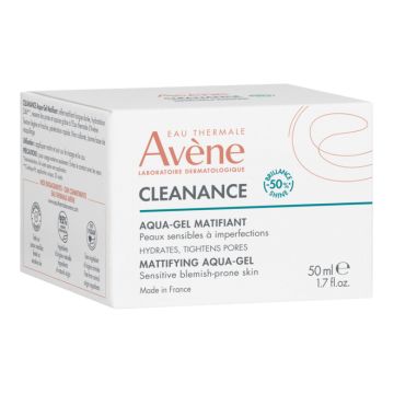 Avène Cleanance Aqua-Gel Crema Viso Idratante e Opacizzante 50 ml
