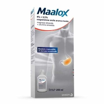 Maalox 4% + 3,5% Sospensione Orale Menta 250 ml
