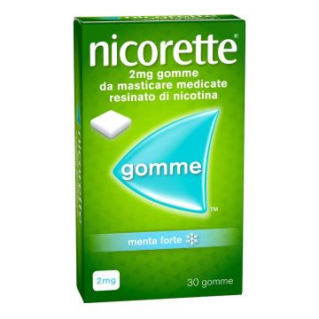 Nicorette 2 mg Gomme da Masticare Menta Forte 30 Gomme