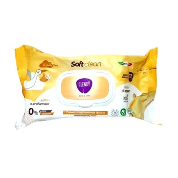 Clendy salviette imbevute soft clean argan 72 pezzi