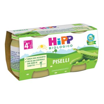 HiPP Bio Omogeneizzato Piselli 2x80 g