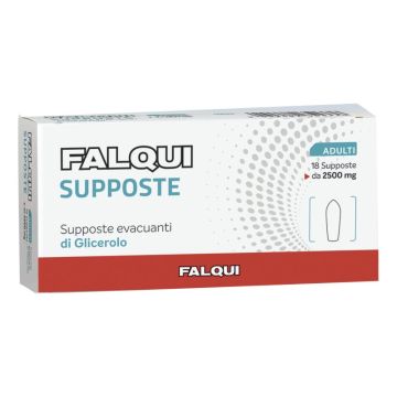 Falqui Supposte Evacuanti Per Adulti 18 Supposte 2500 mg 