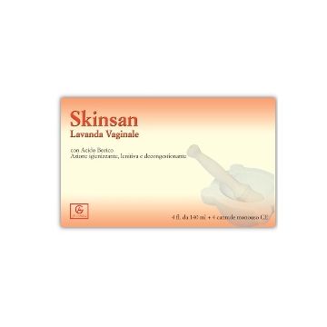 Skinsan Lavanda Vaginale 4 Flaconi 140ml + 4 Cannule Vaginali Monouso Blister