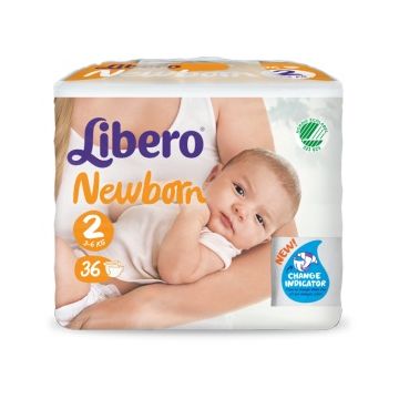 Libero newborn pannolino 2 36 pezzi